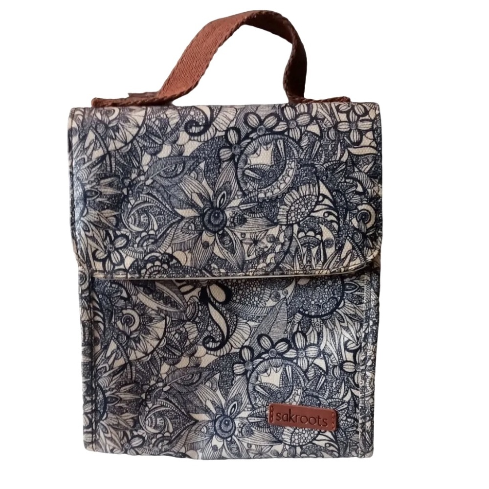 Sakroots Navy Spirit Desert Print Insulated Lunch Bag